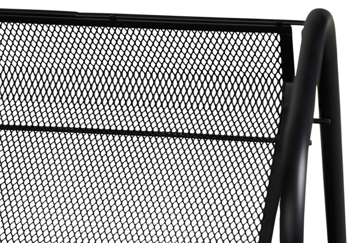 Rullevogn m/4 kurve sort - DAY